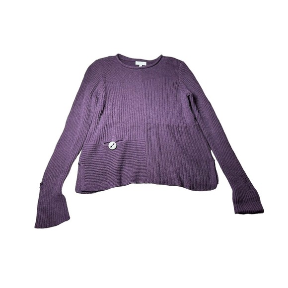 Habitat Clothes To‎ Live In Sweater Womens  Pullover Comfy Casual Purple XS - Picture 1 of 8